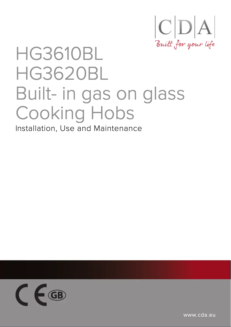 Page n°1 - Manuel utilisateur CDA HG3610BL