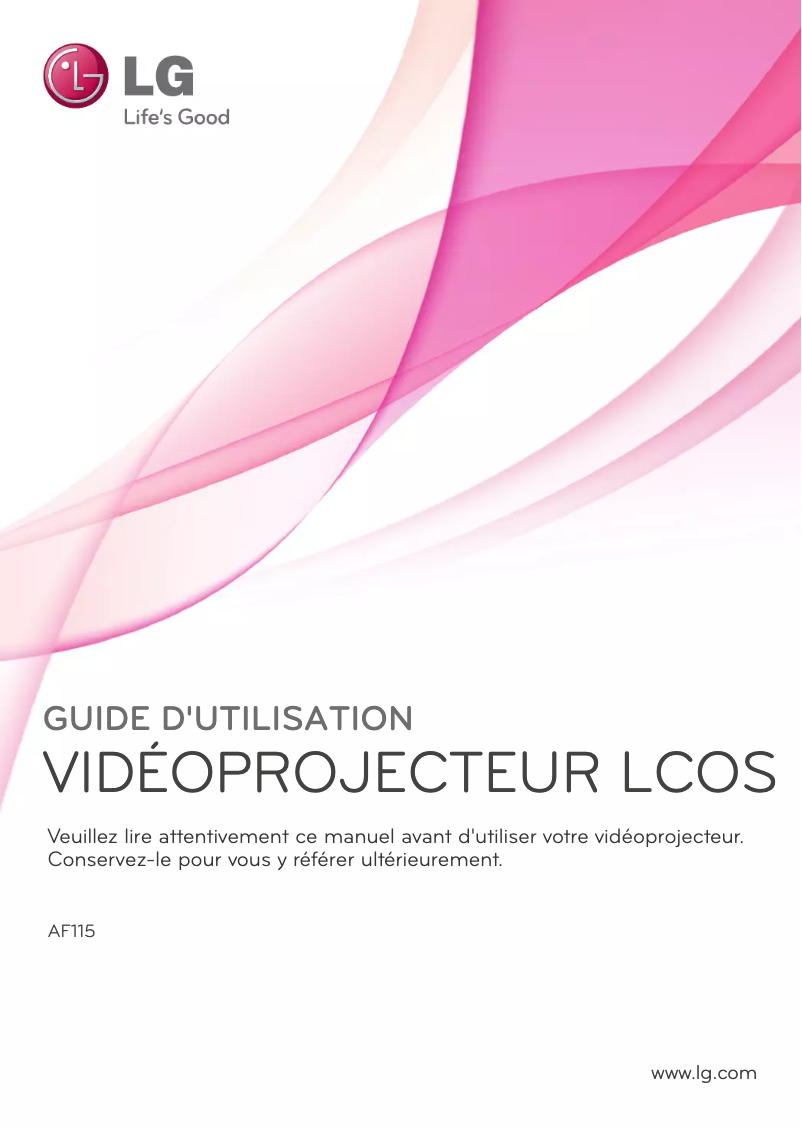 Page n°1 - Manuel utilisateur LG AF115