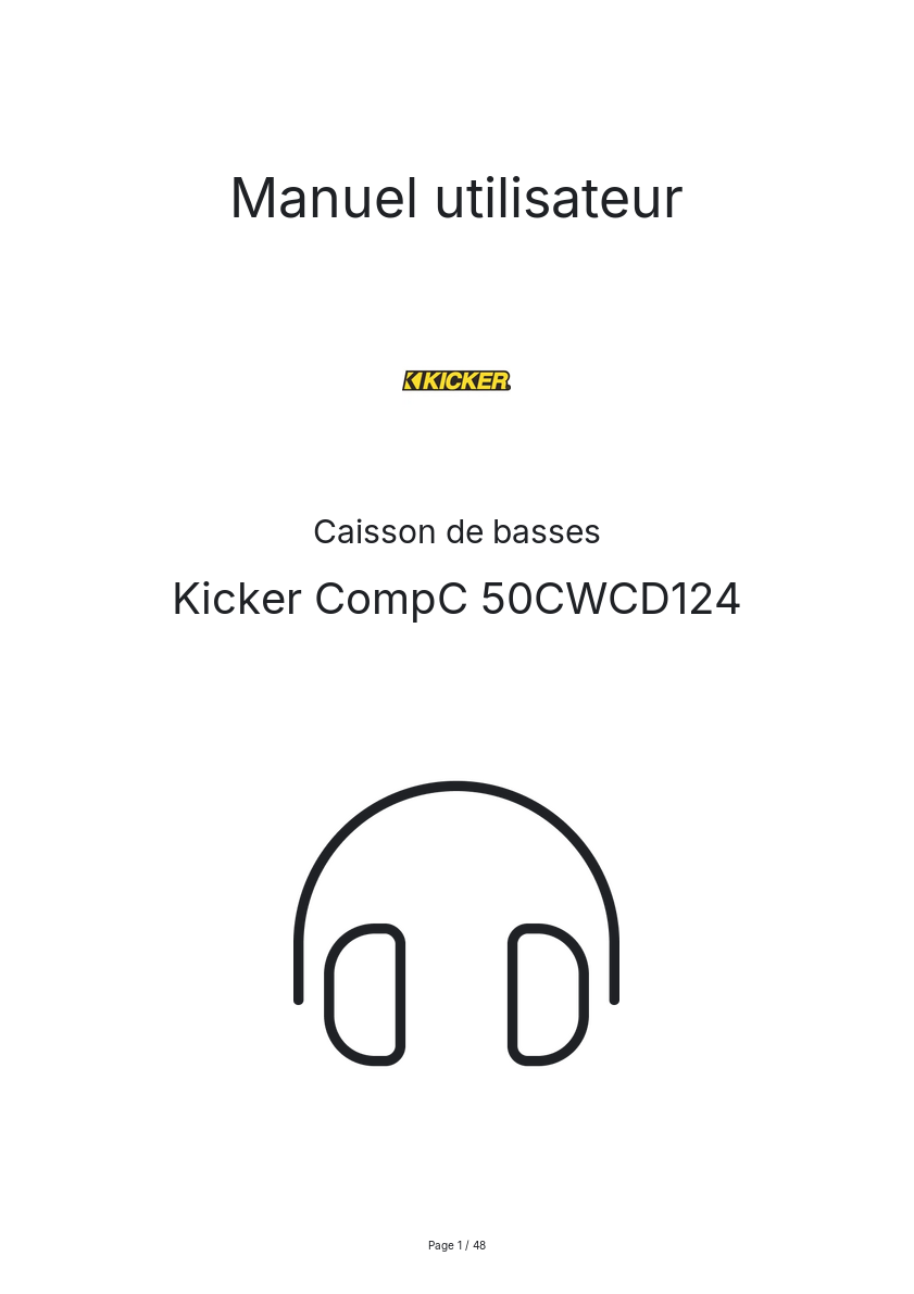 Image de la première page du manuel de l'appareil CompC 50CWCD124