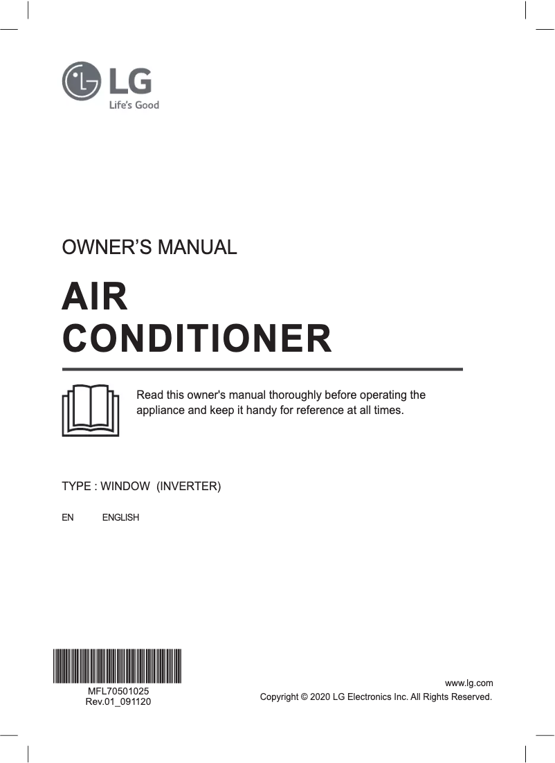 Image de la première page du manuel de l'appareil LA150EC