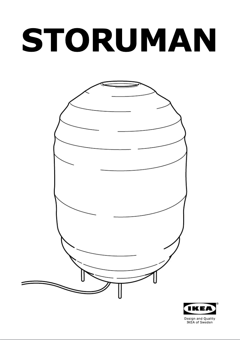 Page 1 de la notice Manuel utilisateur Ikea STORUMAN (desk)