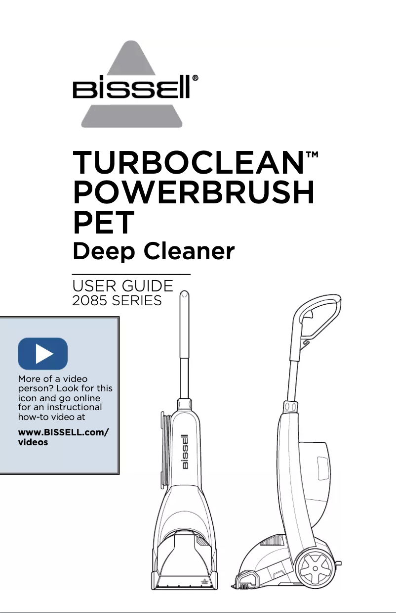 Página 1 del manual Manual de usuario Bissell TurboClean PowerBrush Pet