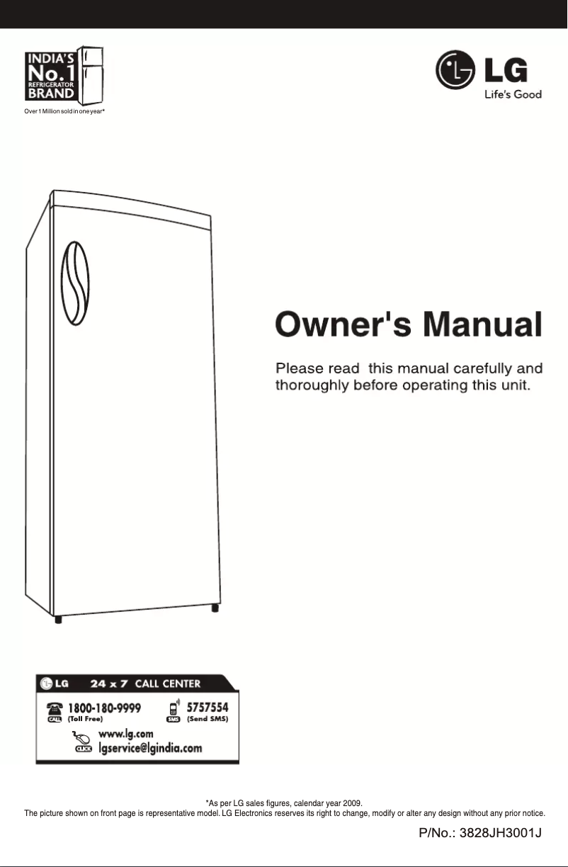 Page n°1 - Manuel utilisateur LG GL-181CM4