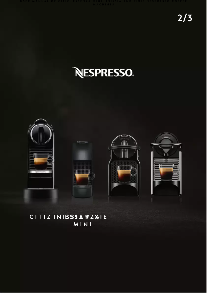 Page n°1 - Manuel utilisateur DeLonghi Nespresso Inissia EN 80
