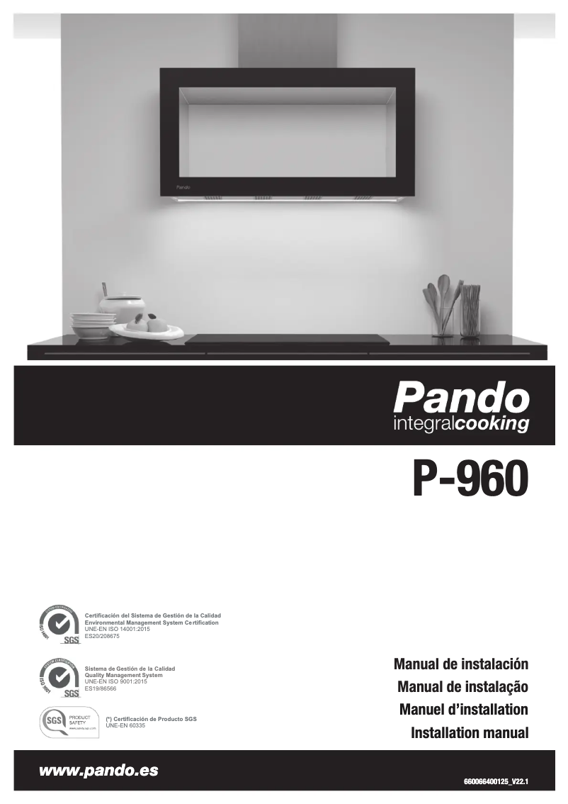 Page n°1 - Manuel utilisateur Pando P-960