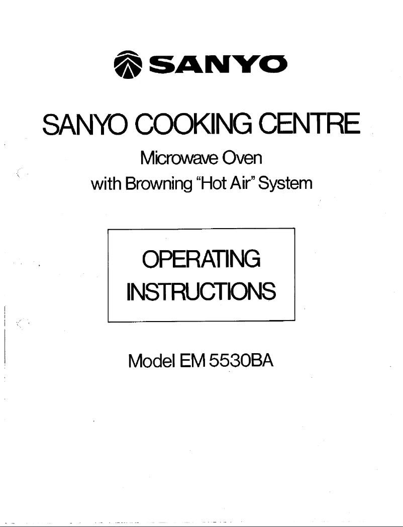Page n°1 - Manuel utilisateur Sanyo EM-5530BA