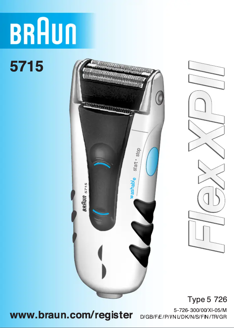 Image de la première page du manuel de l'appareil Flex XP II 5715