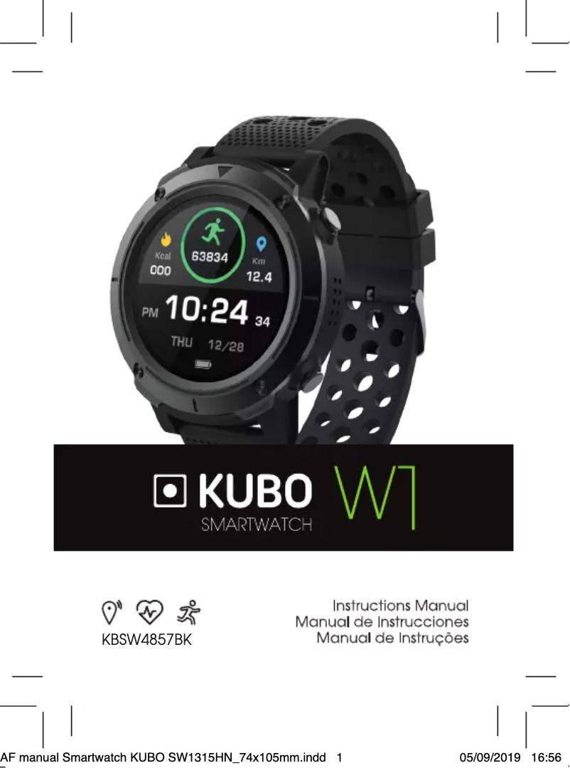 Page 1 de la notice Manuel utilisateur Kubo KBSW4857