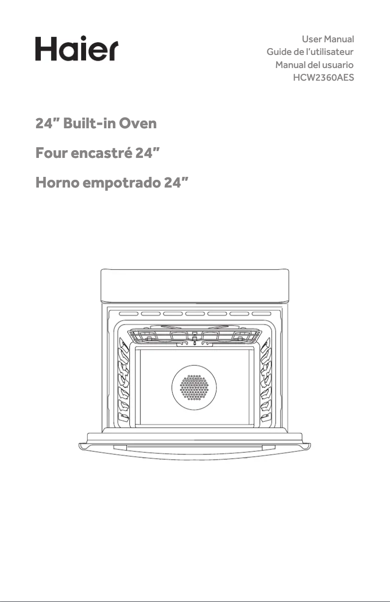 Page 1 de la notice Manuel utilisateur Haier HCW2360AES