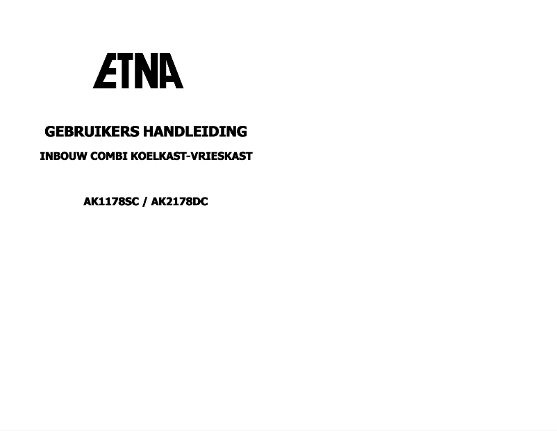 Image de la première page du manuel de l'appareil AK2178DC