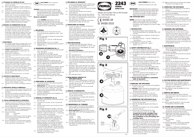 Página 1 del manual Manual de usuario Primus 2243