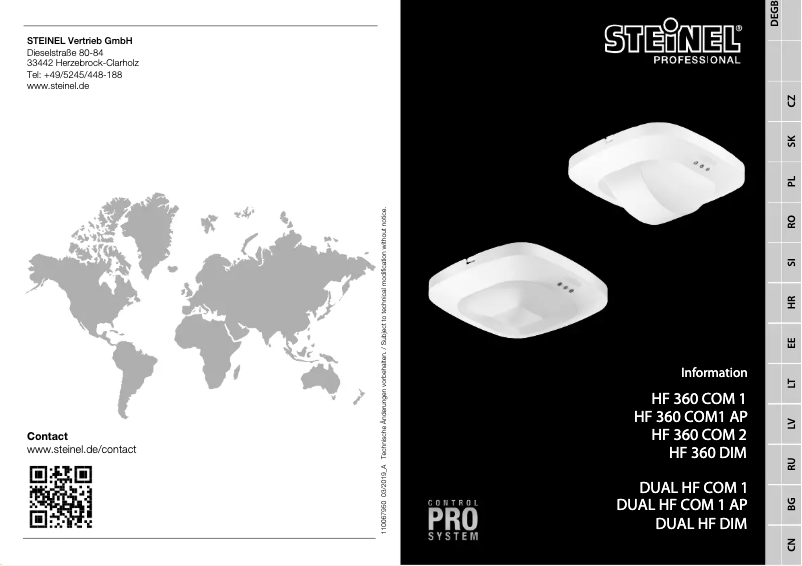 Image de la première page du manuel de l'appareil HF 360