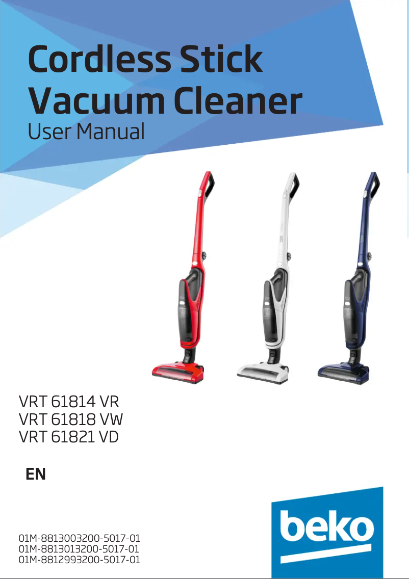 Image de la première page du manuel de l'appareil VRT61814V