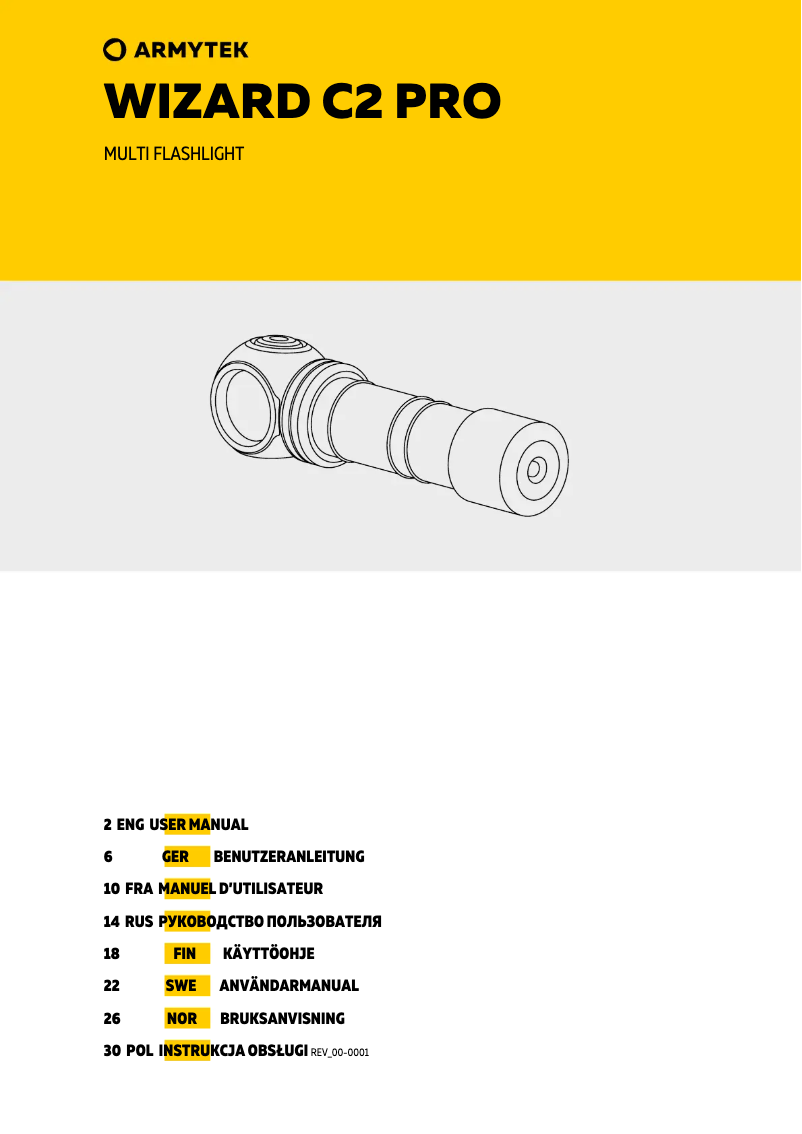 Image de la première page du manuel de l'appareil Wizard C2 Pro