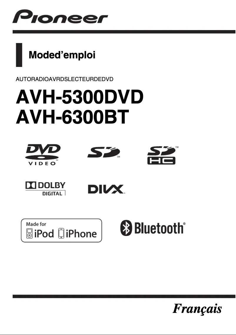 Página 1 del manual Manual de usuario Pioneer AVH-5300DVD