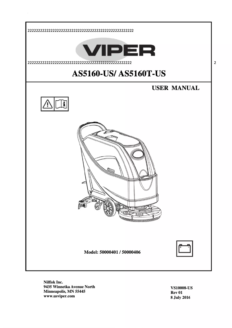 Image de la première page du manuel de l'appareil AS5160TO