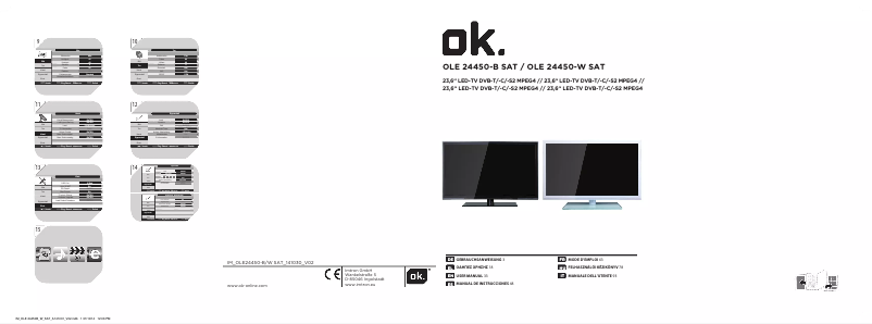 Page n°1 - Manuel utilisateur OK OLE 24450-B SAT