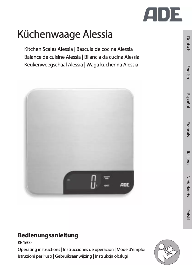 Página 1 del manual Manual de usuario ADE Alessia KE 1600