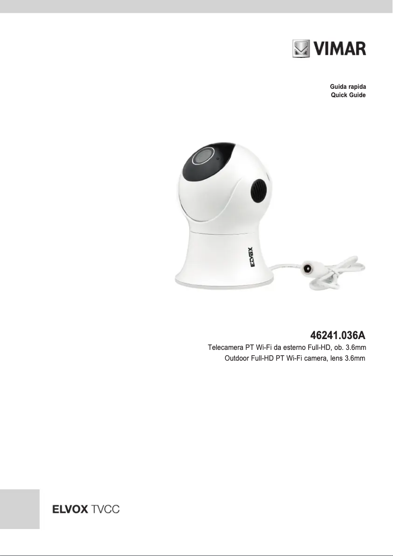 Page n°1 - Instructions / montage Vimar ELVOX 46241.036A