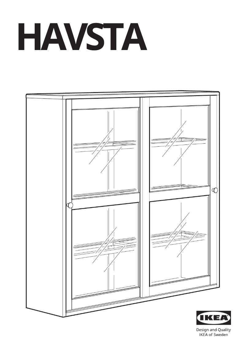 Page 1 de la notice Manuel utilisateur Ikea HAVSTA 503.910.44