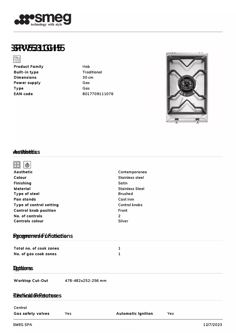 Image de la première page du manuel de l'appareil SRV531GH5