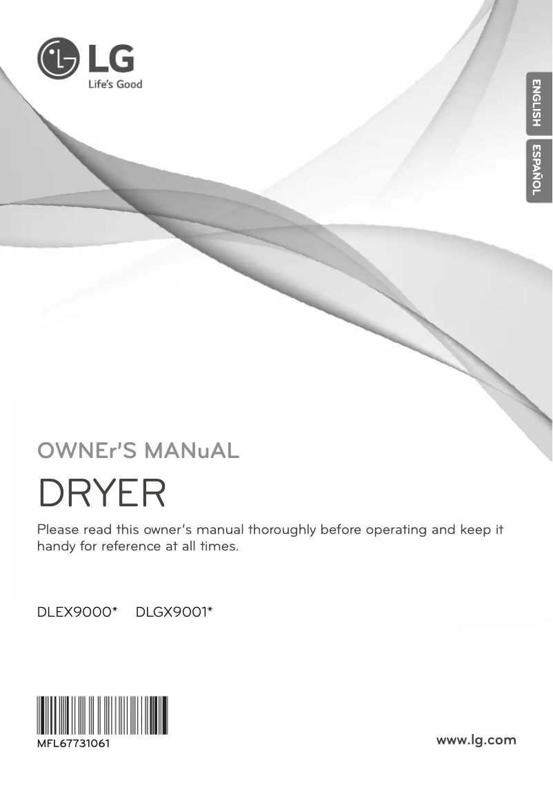 Página 1 del manual Manual de usuario LG DLEX9000