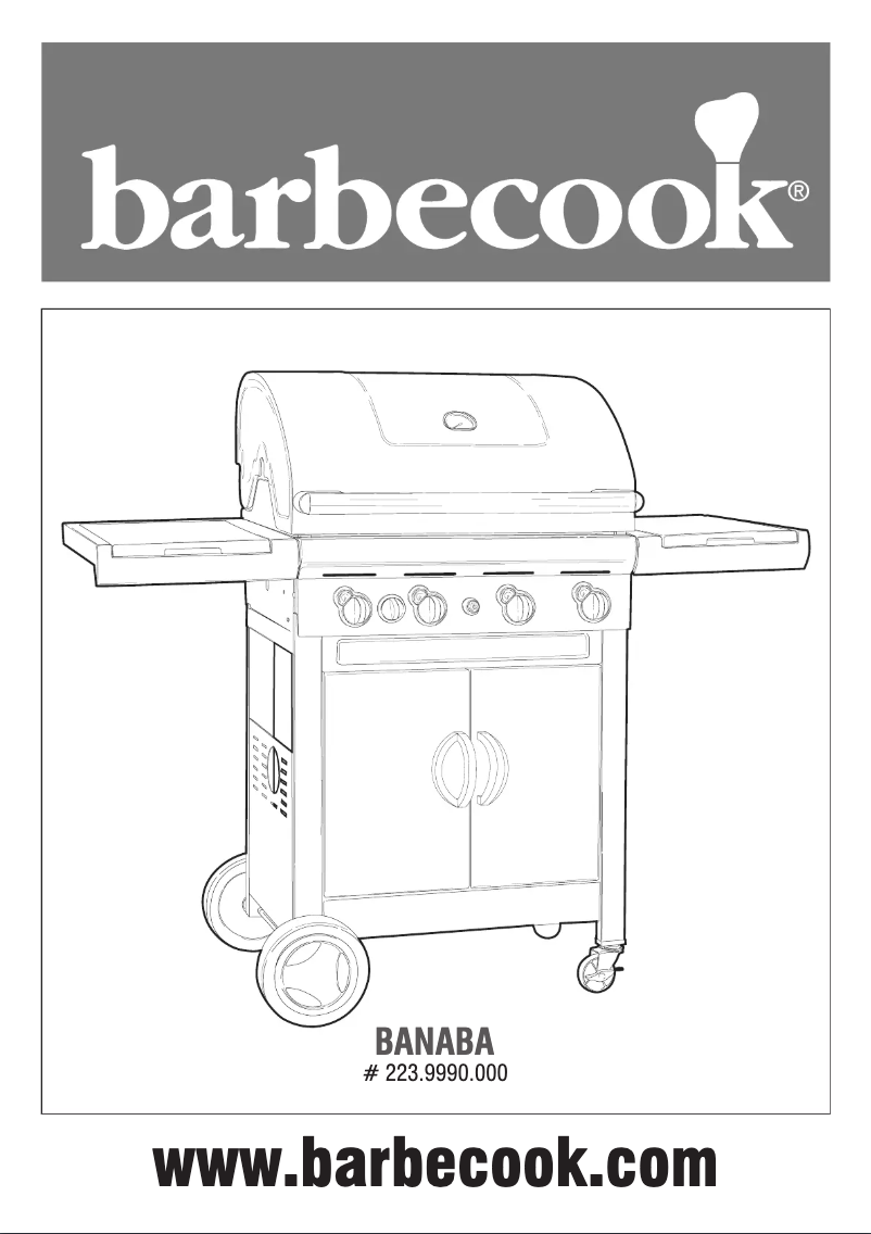 Page n°1 - Manuel utilisateur Barbecook Banaba