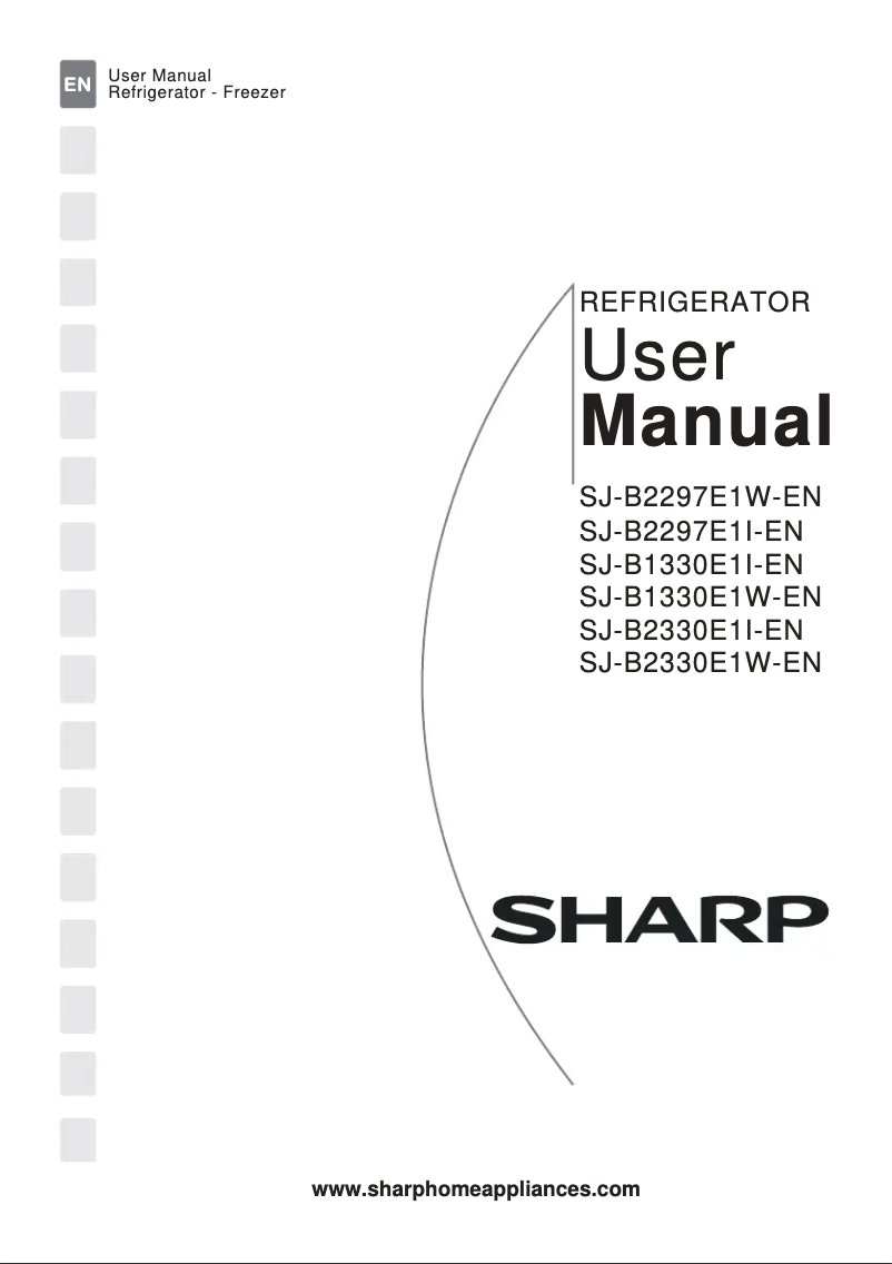 Page 1 de la notice Manuel utilisateur Sharp SJ-B2330E1W