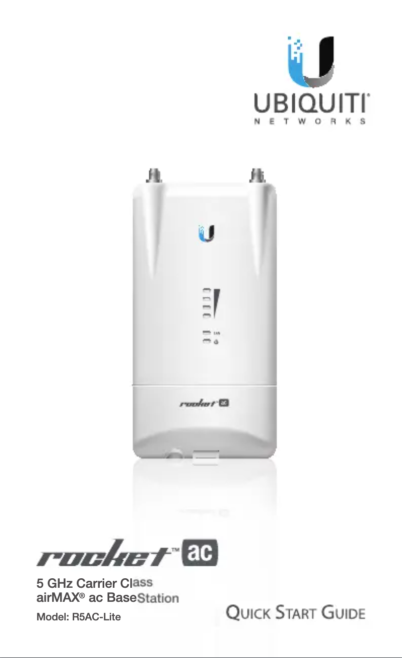 Page 1 de la notice Manuel utilisateur Ubiquiti Networks Rocket 5ac Lite