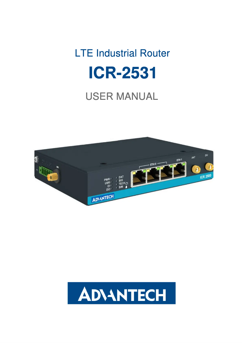 Image de la première page du manuel de l'appareil ICR-2531