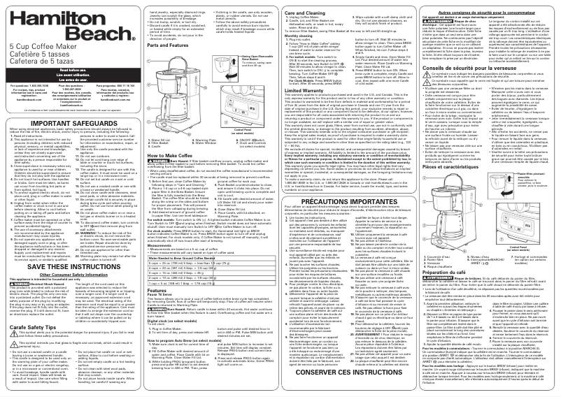 Image de la première page du manuel de l'appareil 46110