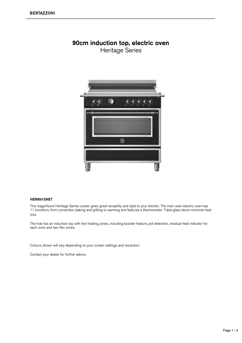 Image de la première page du manuel de l'appareil HER95I1ENET