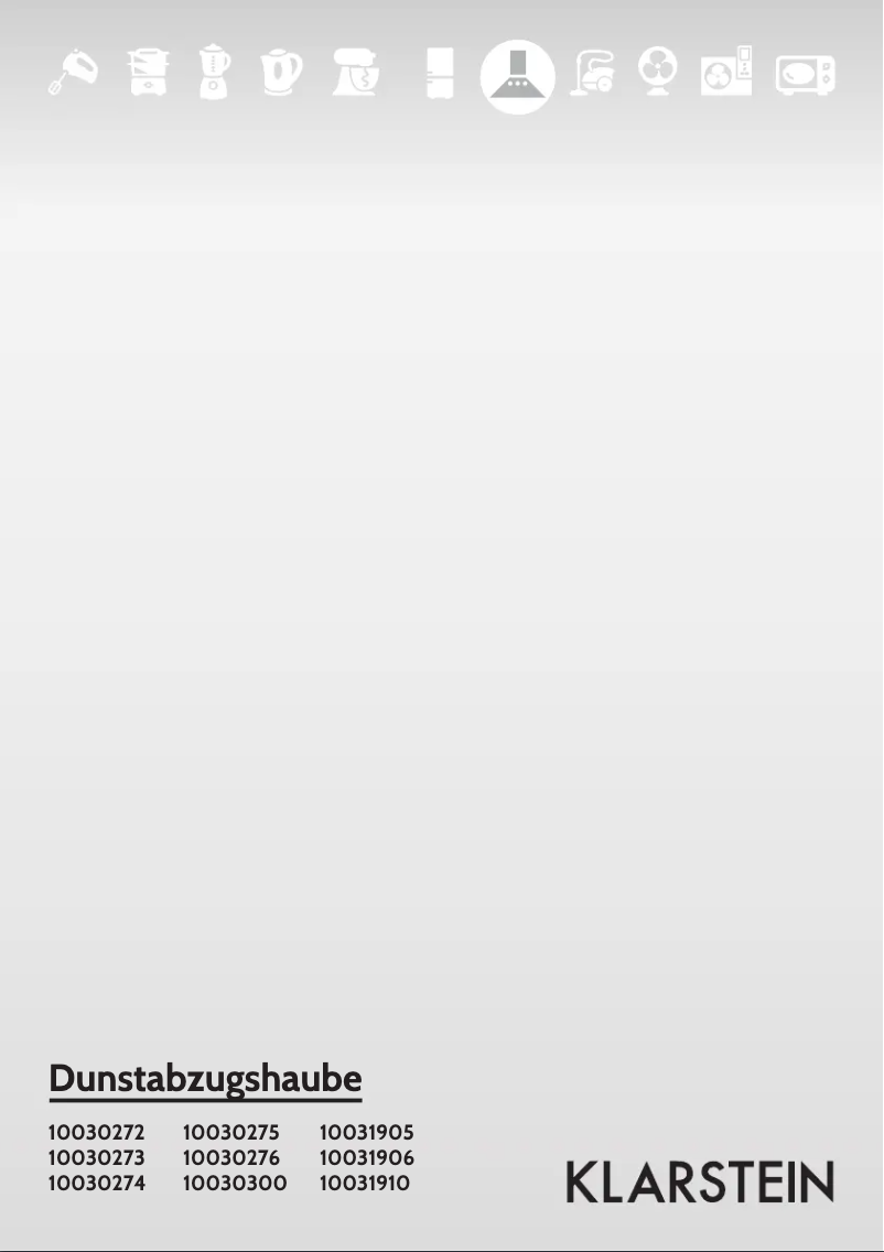 Page 1 de la notice Manuel utilisateur Klarstein 10030300