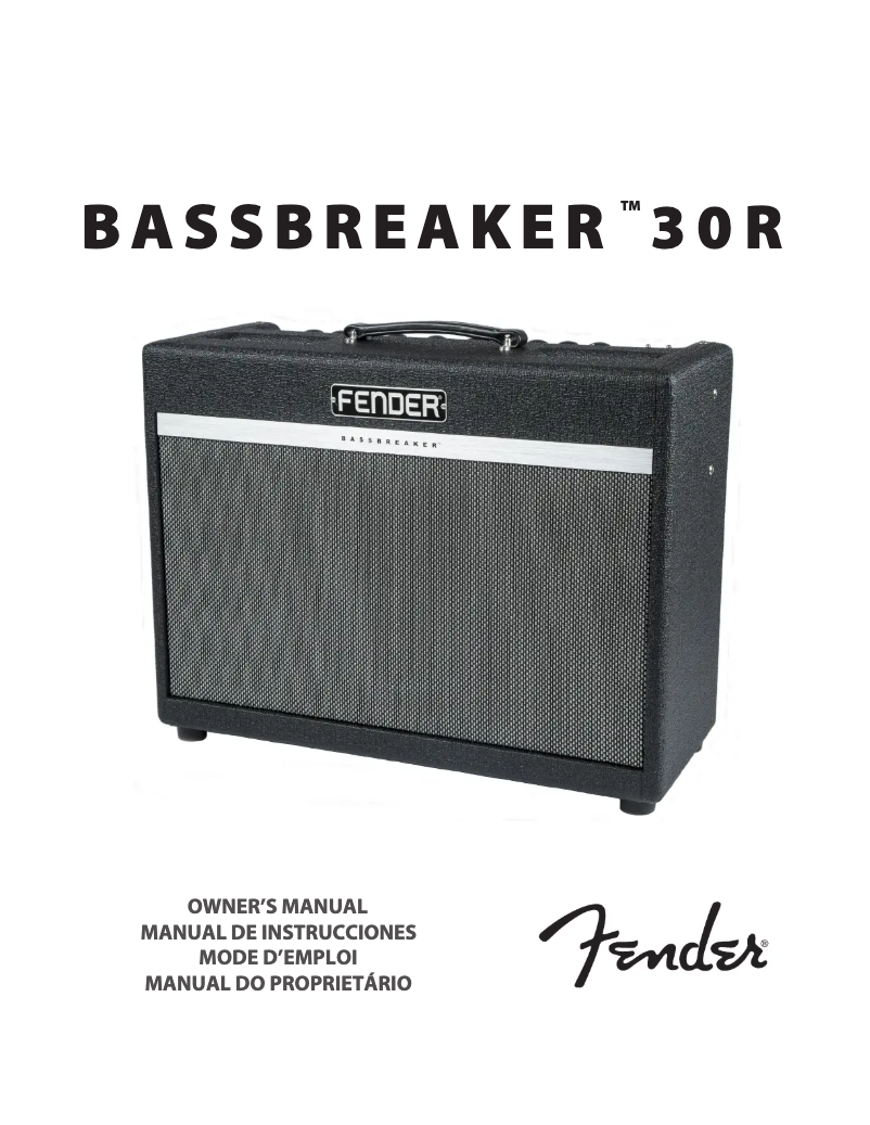 Image de la première page du manuel de l'appareil Bassbreaker 30R