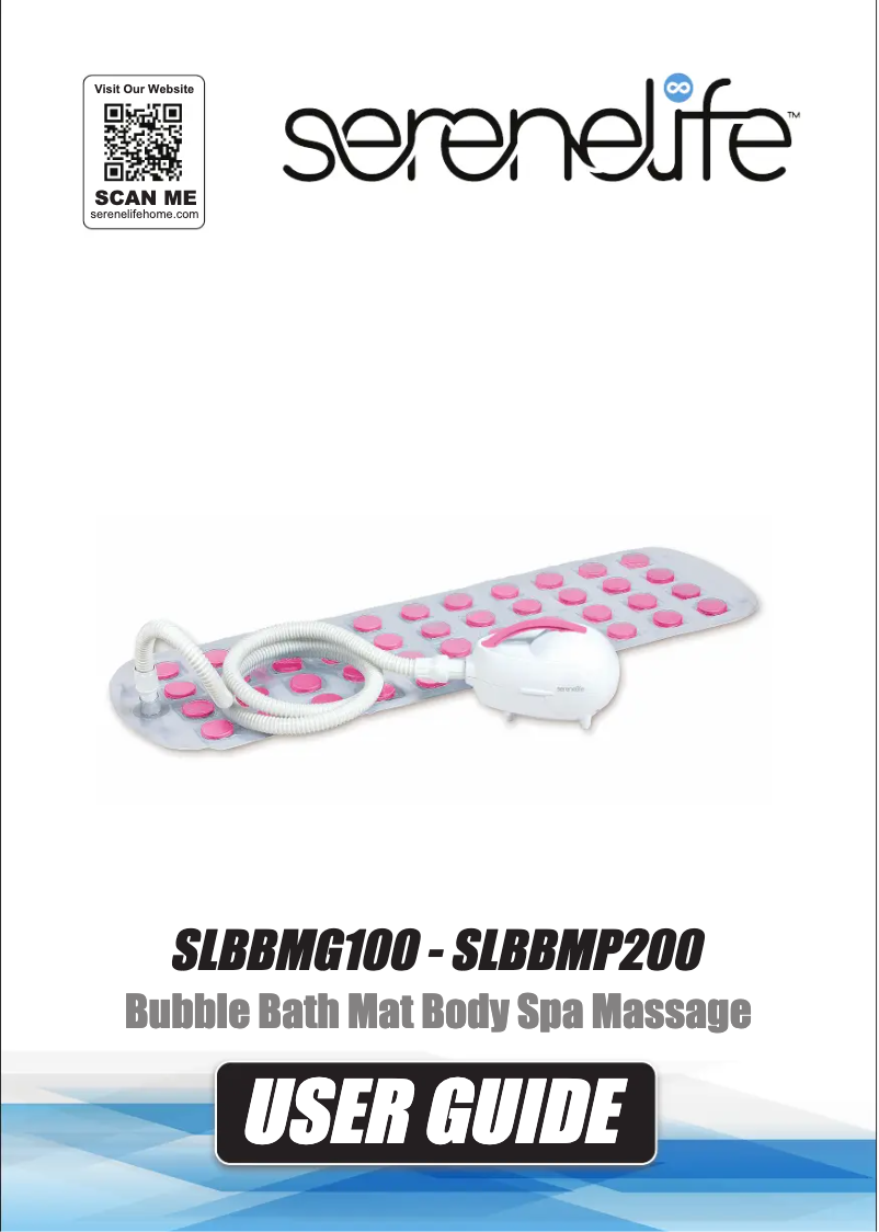 Page n°1 - Manuel utilisateur SereneLife SLBBMP200