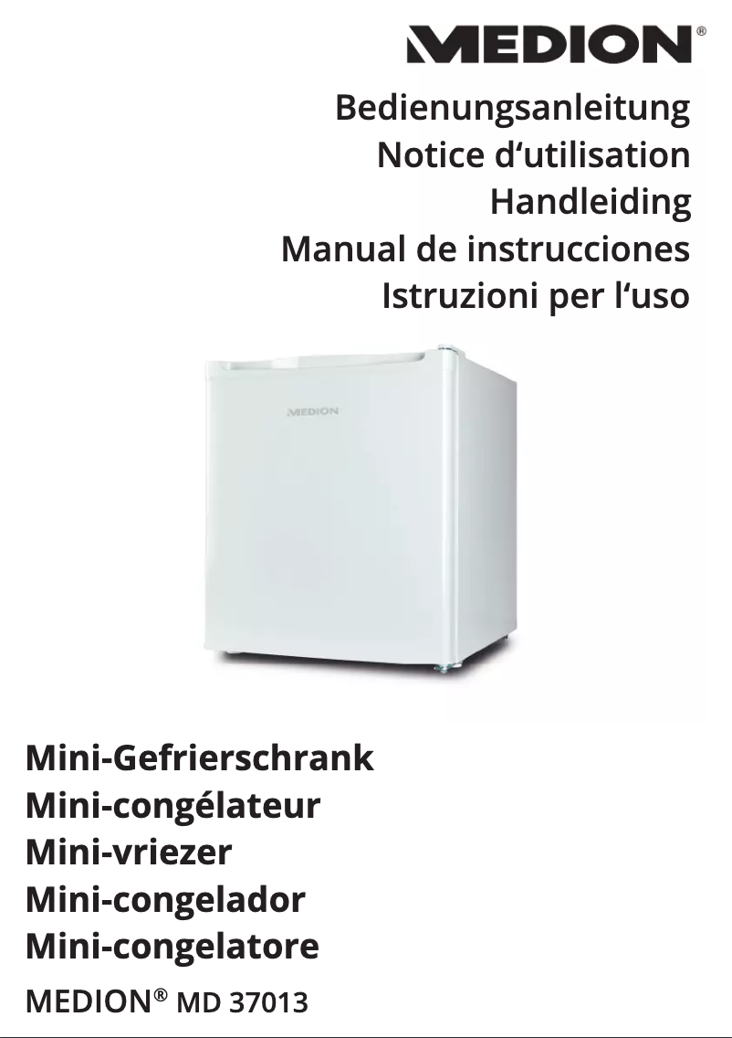 Image de la première page du manuel de l'appareil MD 37013