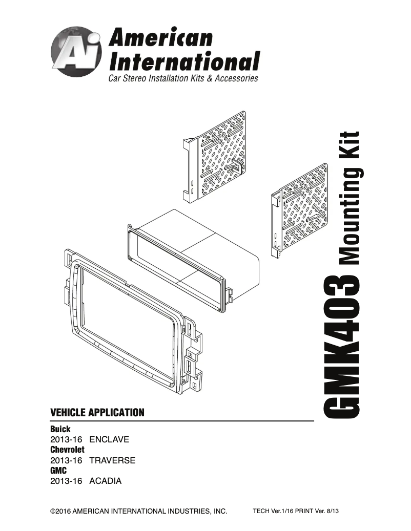 Page 1 de la notice Manuel utilisateur American International GMK403
