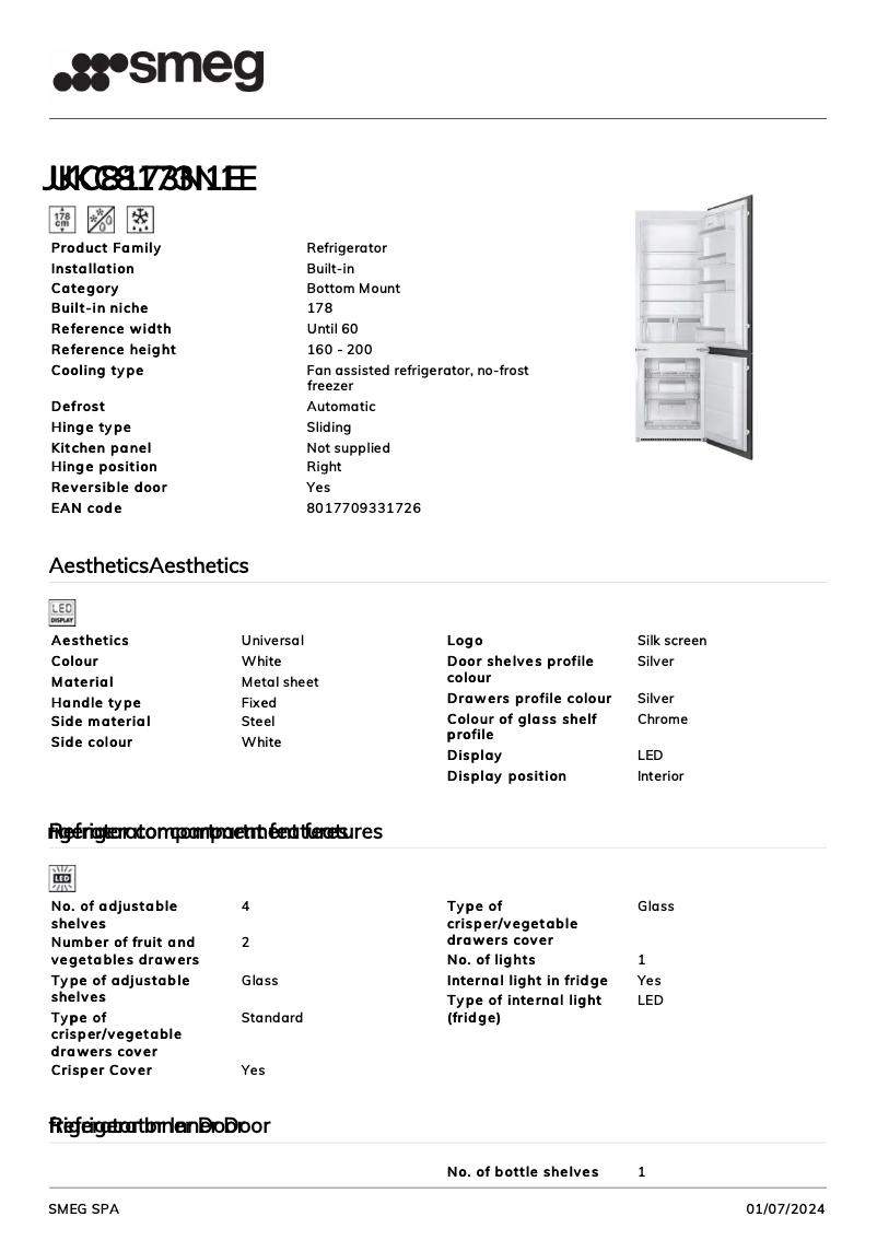 Image de la première page du manuel de l'appareil UKC8173N1E