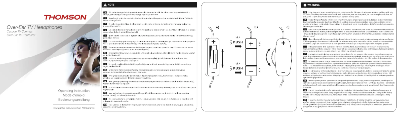 Page 1 de la notice Manuel utilisateur Thomson HED3112