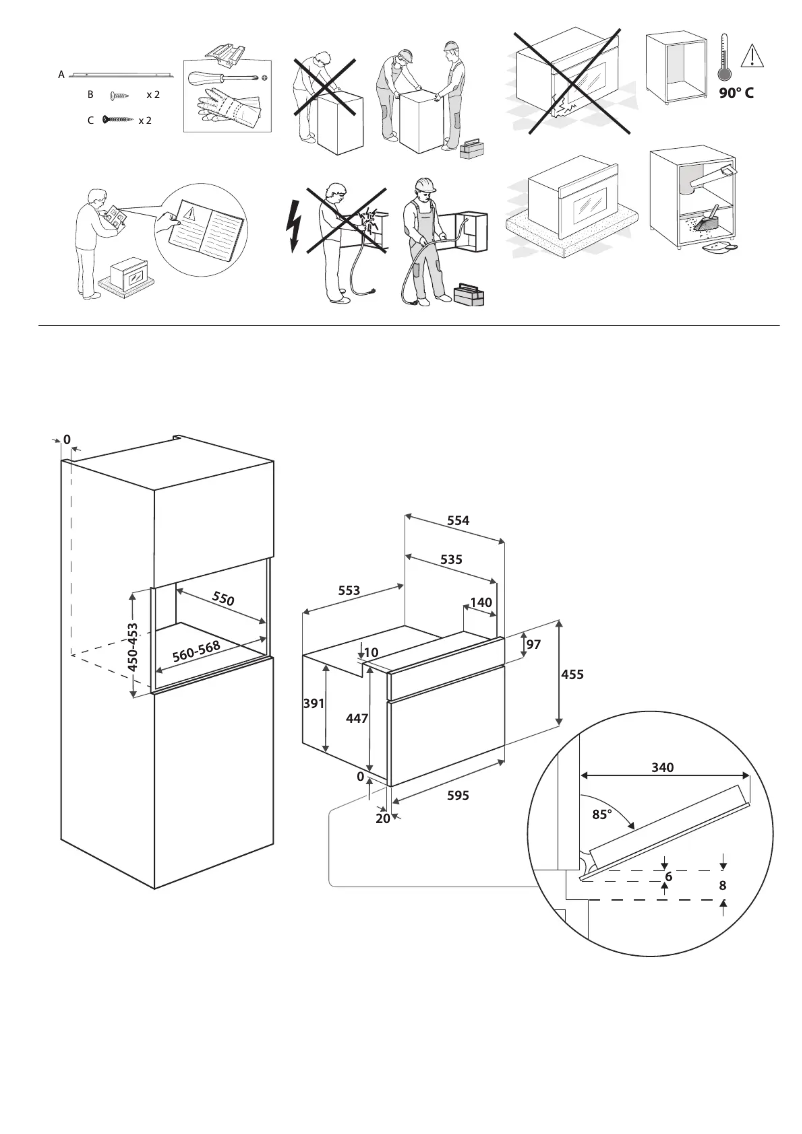Page 1 de la notice Instructions de sécurité Indesit MWI 3445 IX