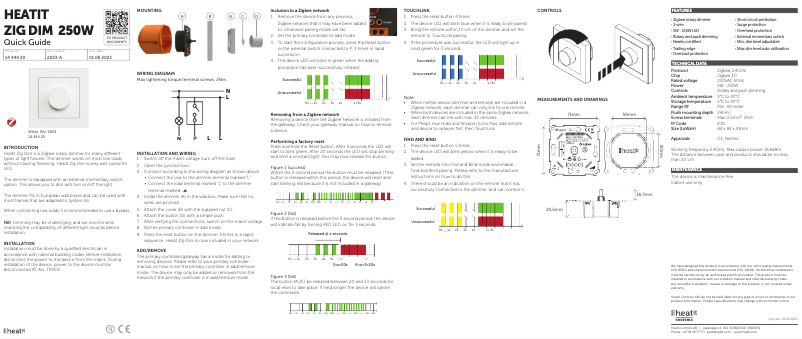 Page 1 de la notice Manuel utilisateur Heatit Zig Dim