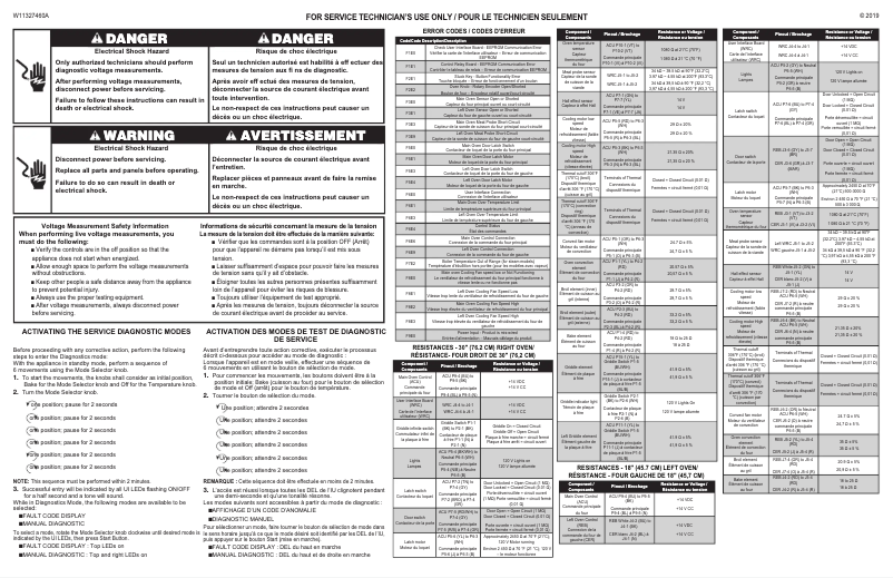 Página 1 del manual Diagrama de cableado KitchenAid KFDC506JBK