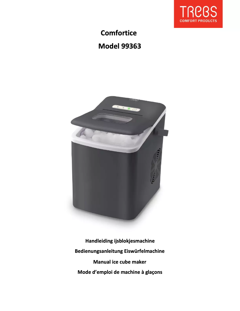 Page n°1 - Manuel utilisateur Trebs Comfortice 99363