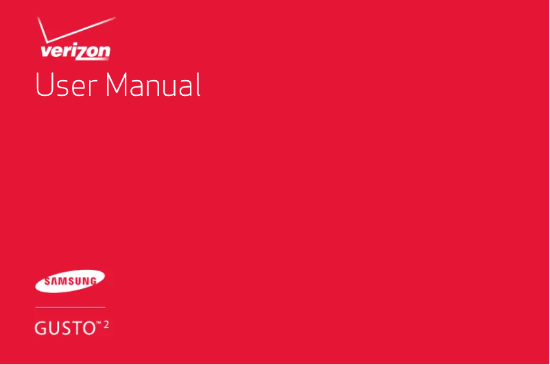 Page n°1 - Manuel utilisateur Samsung Gusto 2