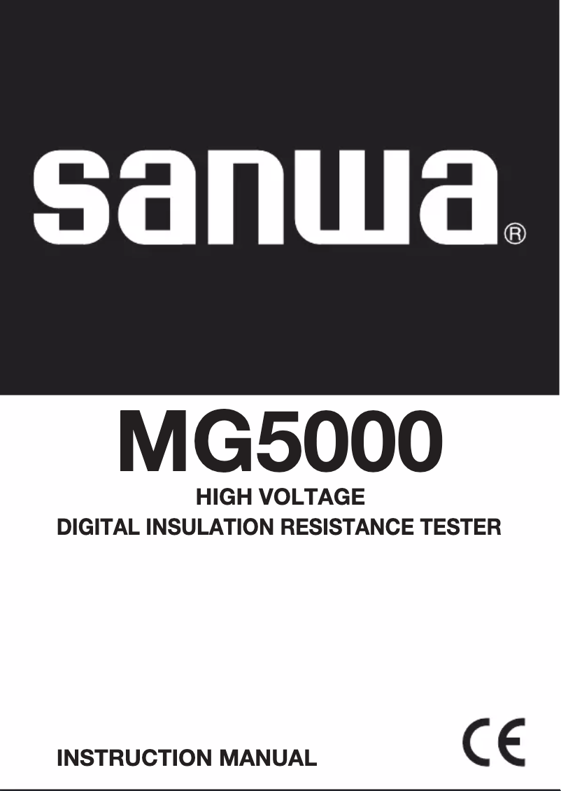 Page 1 de la notice Manuel utilisateur Sanwa MG5000