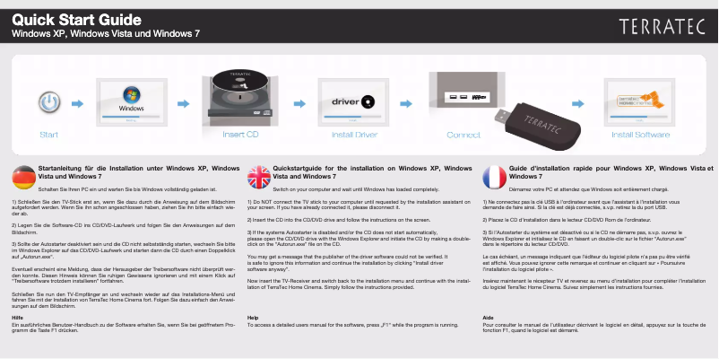 Página 1 del manual Manual de usuario Terratec T1