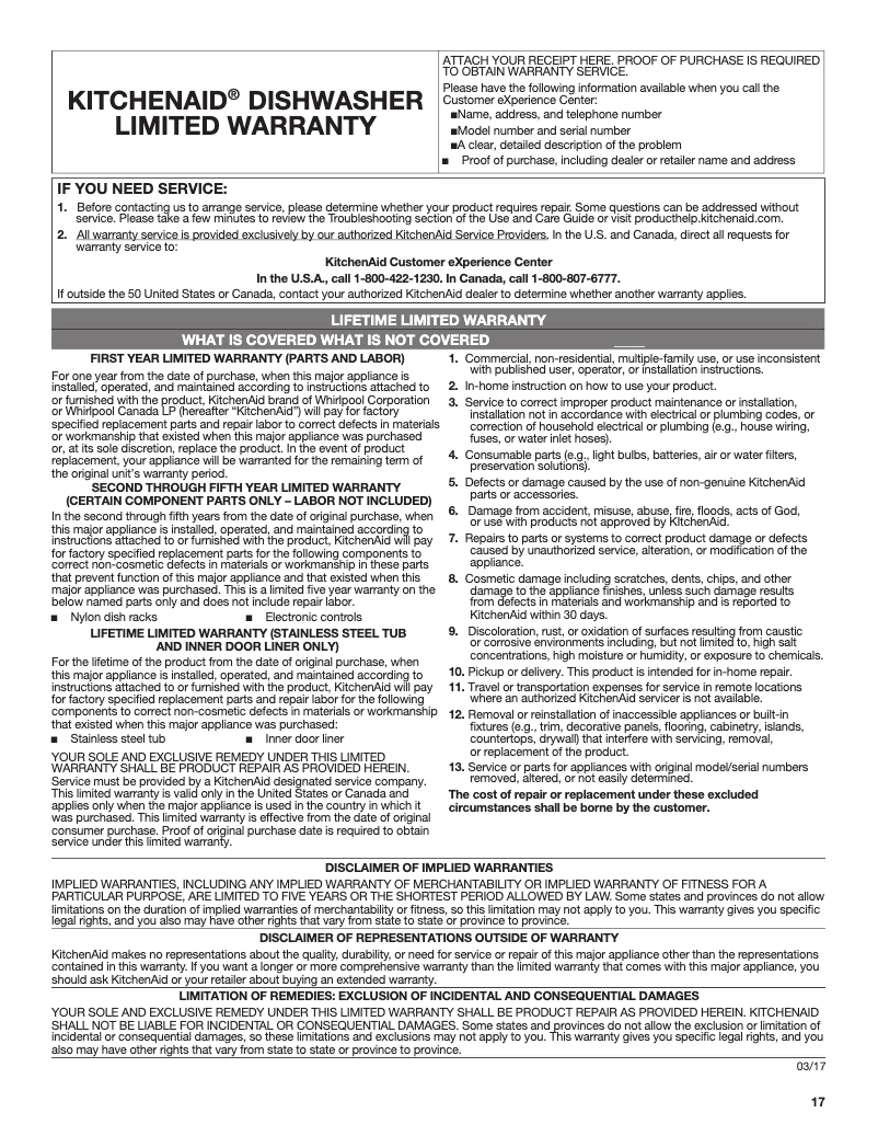 Página 1 del manual Manual de instrucciones KitchenAid KDFE104HBS