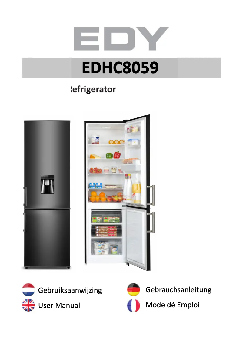 Page 1 de la notice Manuel utilisateur Edy EDHC8059