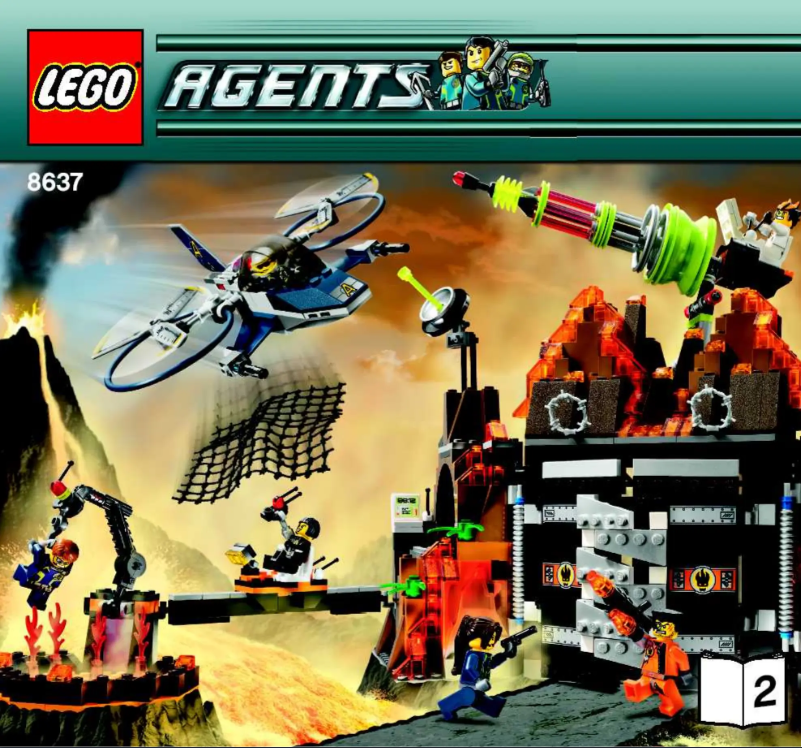 Page 1 de la notice Manuel utilisateur Lego Agents 8637