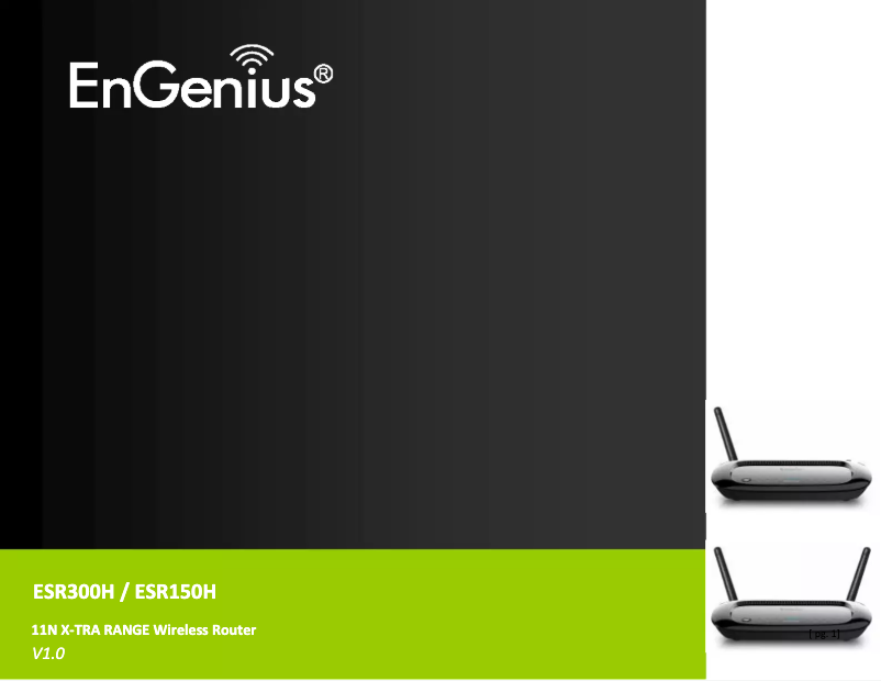 Página 1 del manual Manual de usuario EnGenius ESR300H